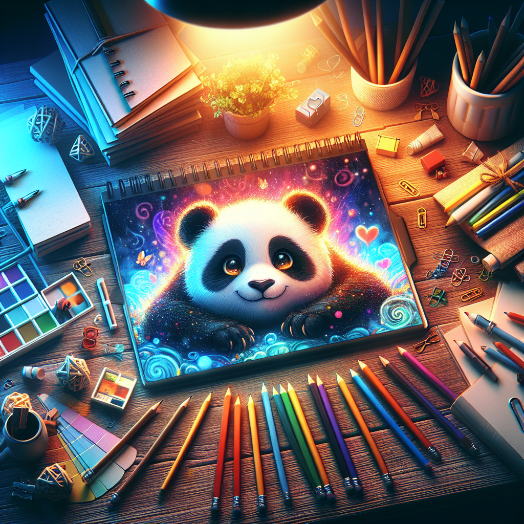 jak narysować pandę